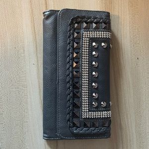 Gunmetal Bling Clutch